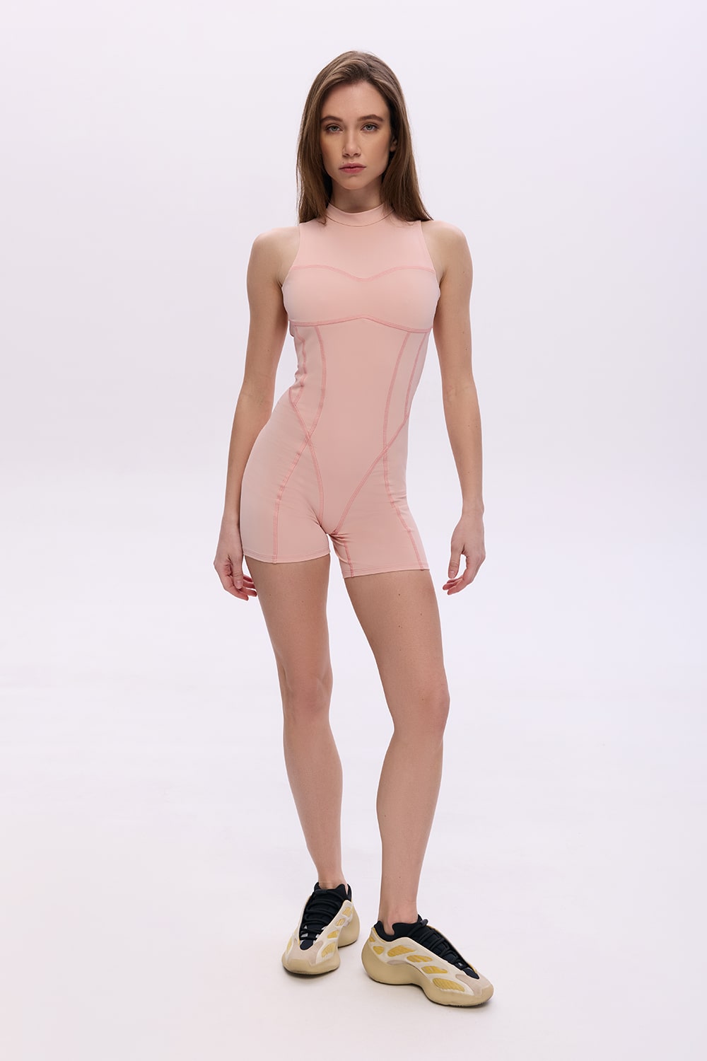 BLOOM VANILLA CALM SHORT JUMPSUIT (Pre-order)
