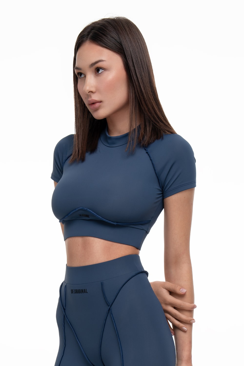 MAJESTIC COBALT SPORTS LEGGINGS + MAJESTIC COBALT SPORTY T-SHIRT TOP