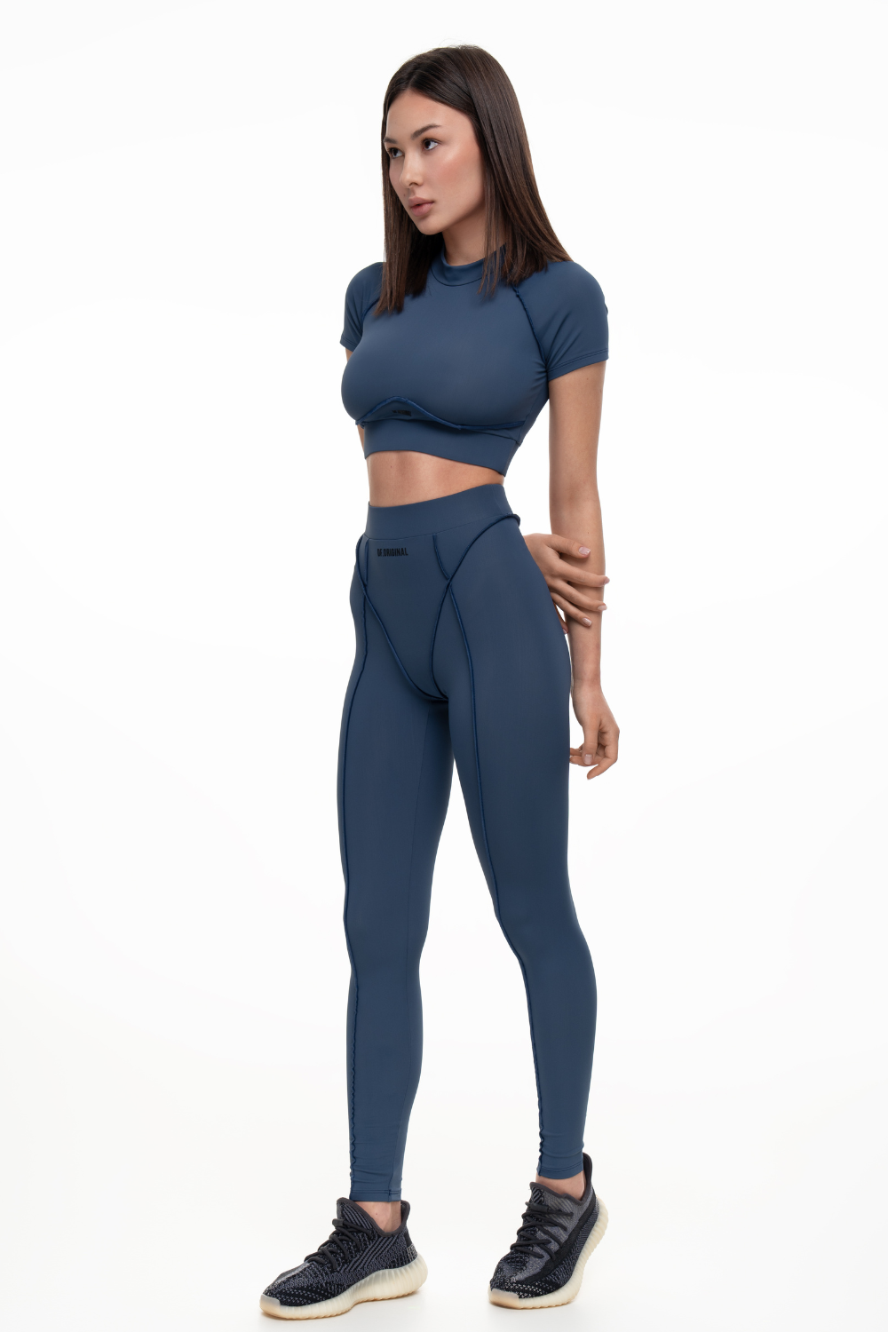 MAJESTIC COBALT SPORTS LEGGINGS + MAJESTIC COBALT SPORTY T-SHIRT TOP