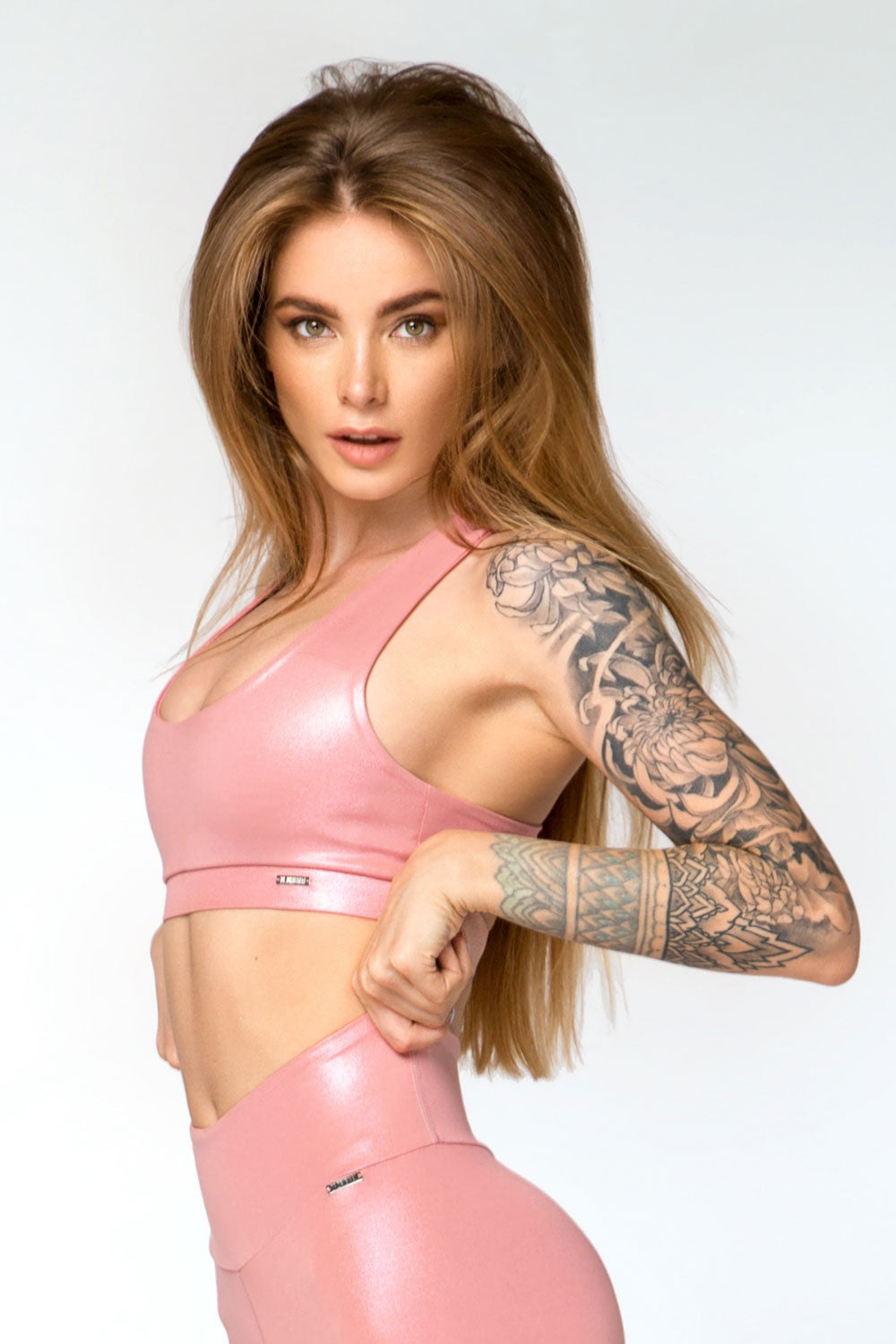 ЛЕГГИНСЫ LUMINAS ROSE + ТОП БРА LUMINAS ROSE