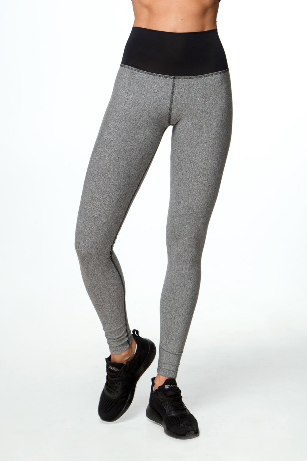 JERSEY HIGH WAIST BLACK LEGGINGS