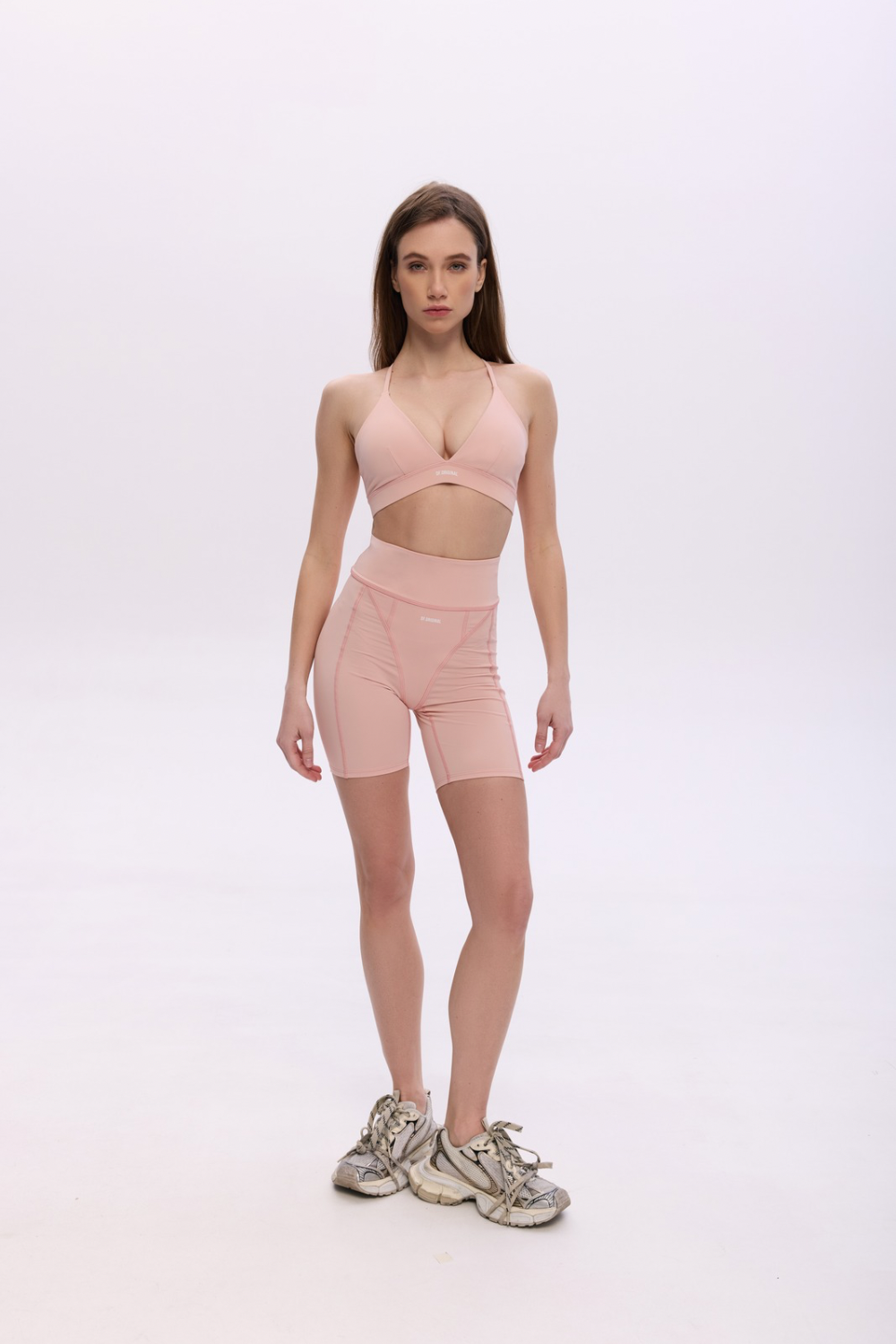 BLOOM VANILLA CALM TOP BRA + BLOOM VANILLA CALM BIKER SHORTS
