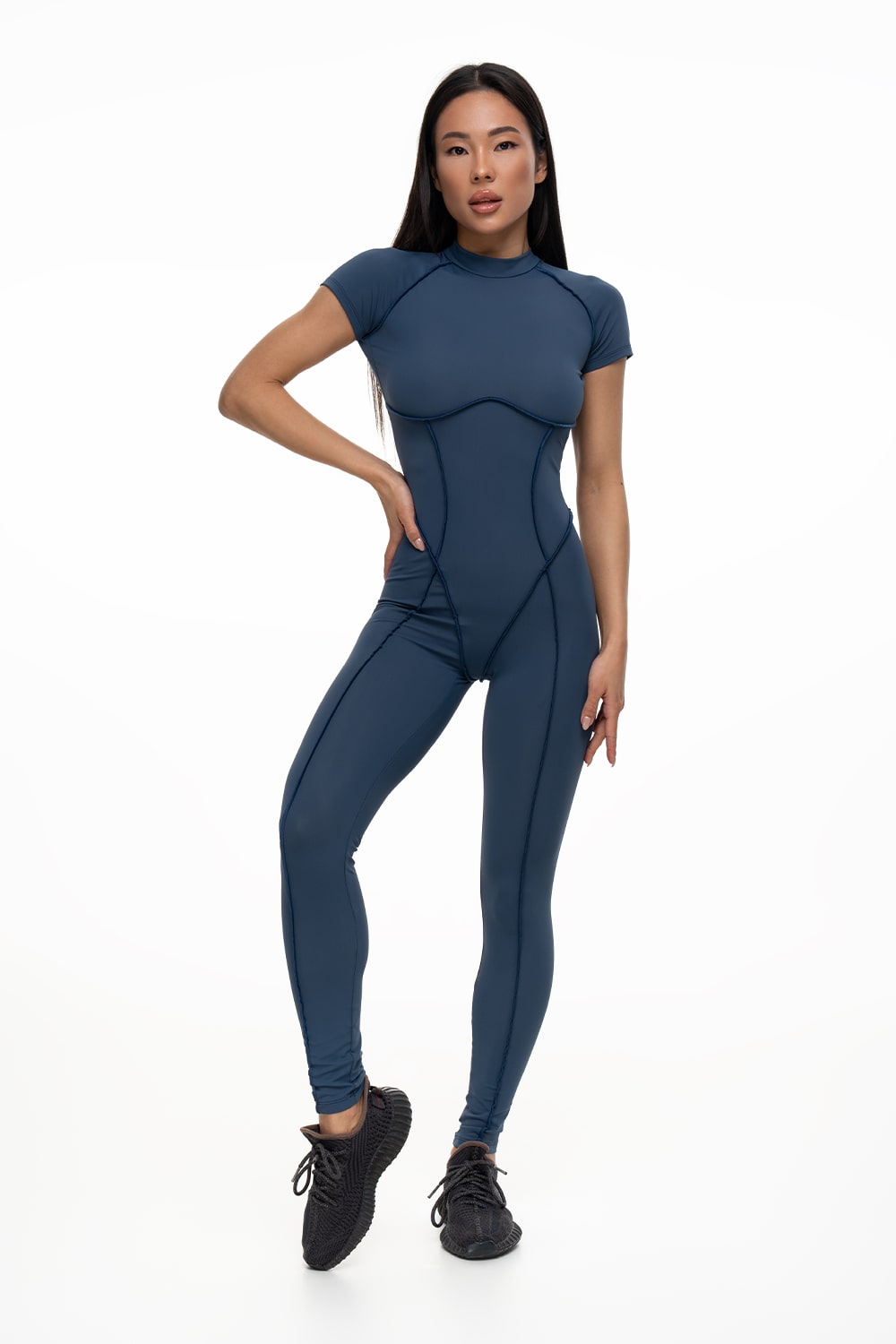 MAJESTIC COBALT SPORTS JUMPSUIT