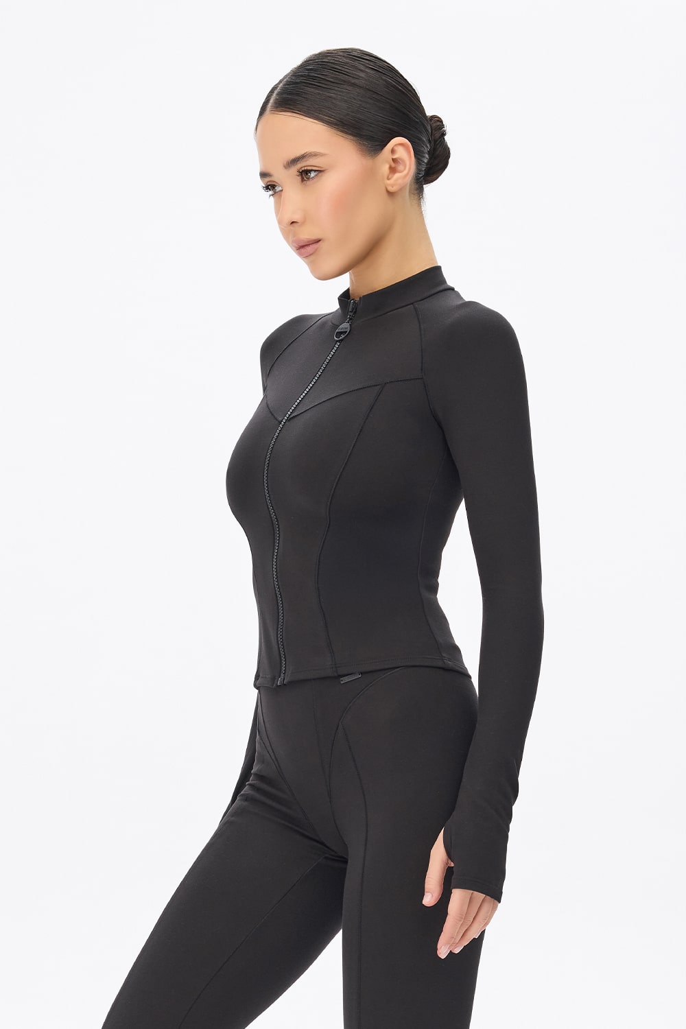 THERMAL LEGGINGS PREMIER BLACK + THERMAL RASHGUARD PREMIER BLACK