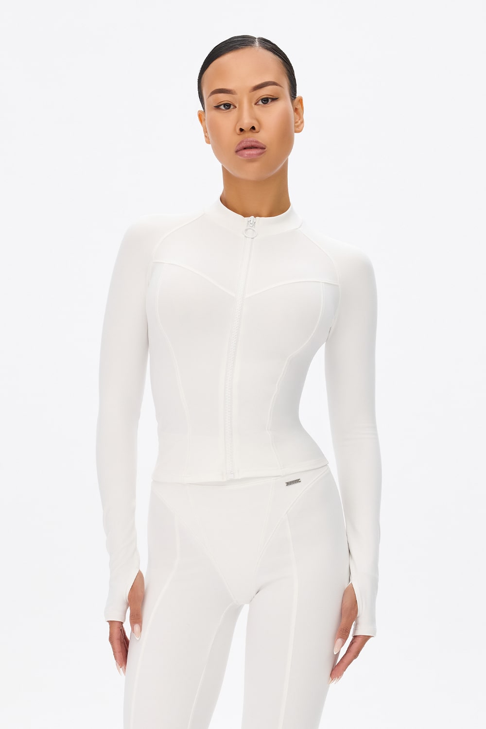THERMAL LEGGINGS PREMIER WHITE + THERMAL RASHGUARD PREMIER WHITE