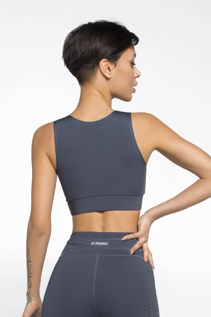 PIXEL ANTHRACITE LEGINGI + PIXEL ANTHRACITE BRA TOPS