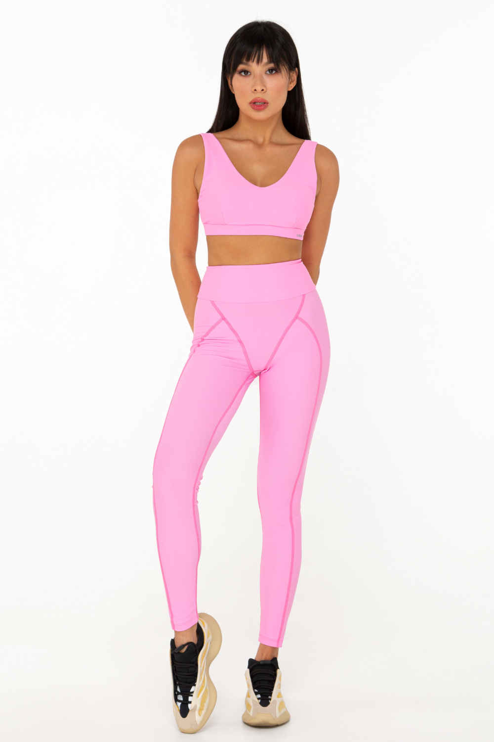 OXYGEN PINK LEGGINGS + OXYGEN PIINK BRA TOP