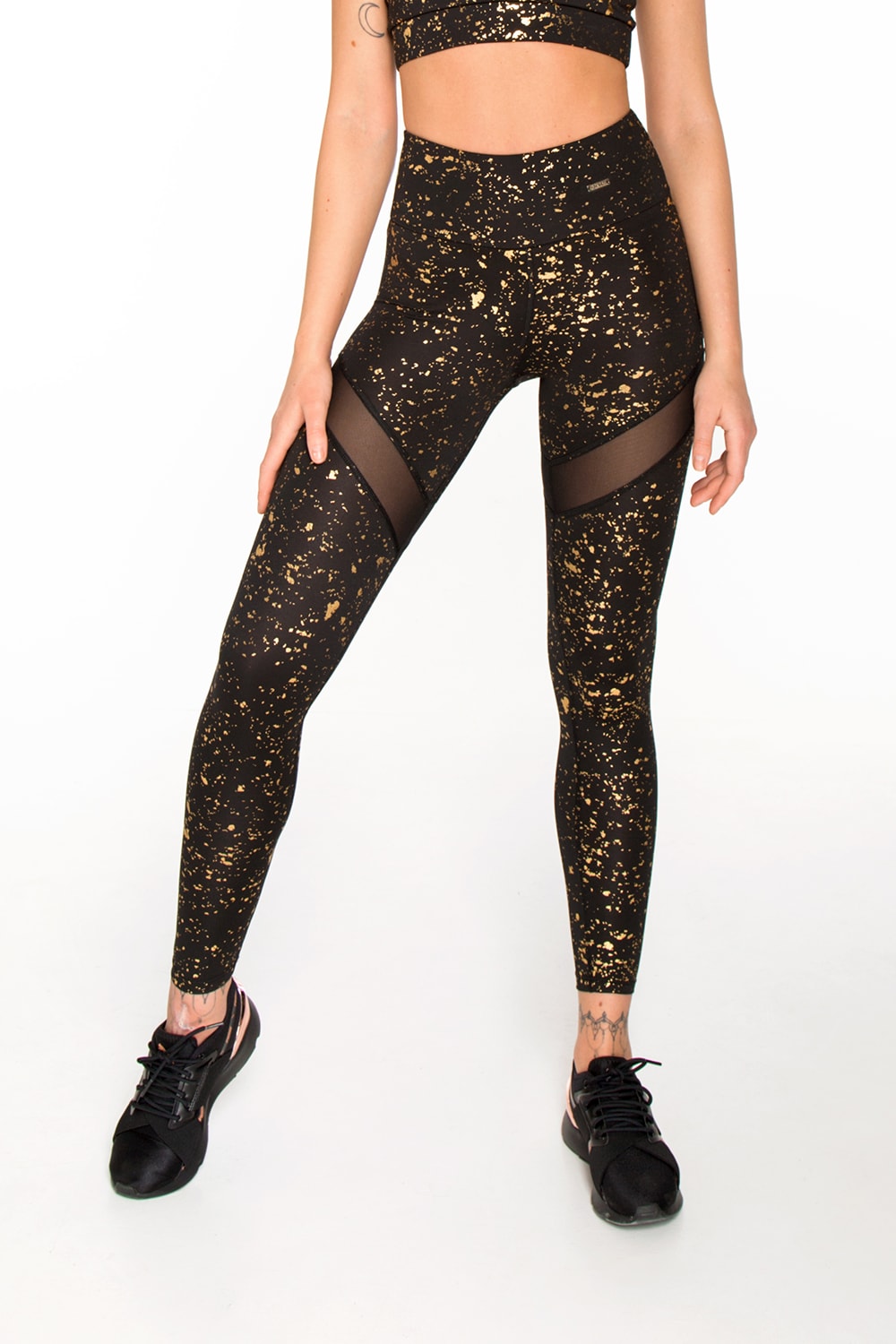 LEGGINGS STARDUST GOLD + BRA TOP STARDUST GOLD