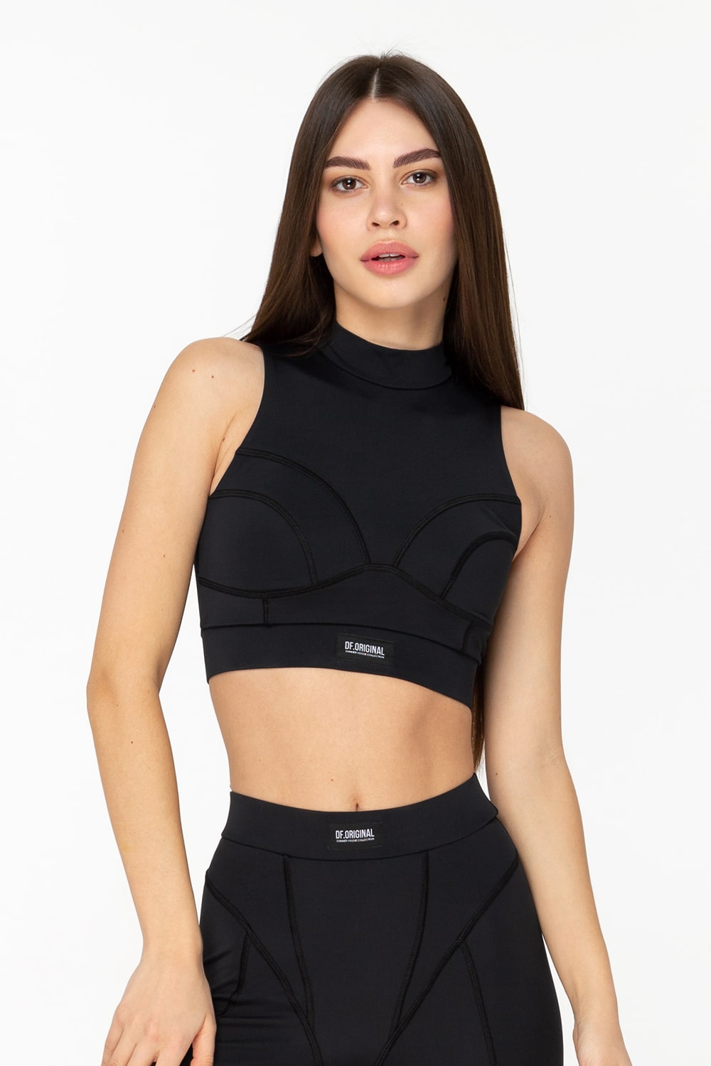 VOGUE BLACK BIKER ŠORTI + VOGUE BLACK BRA TOPS