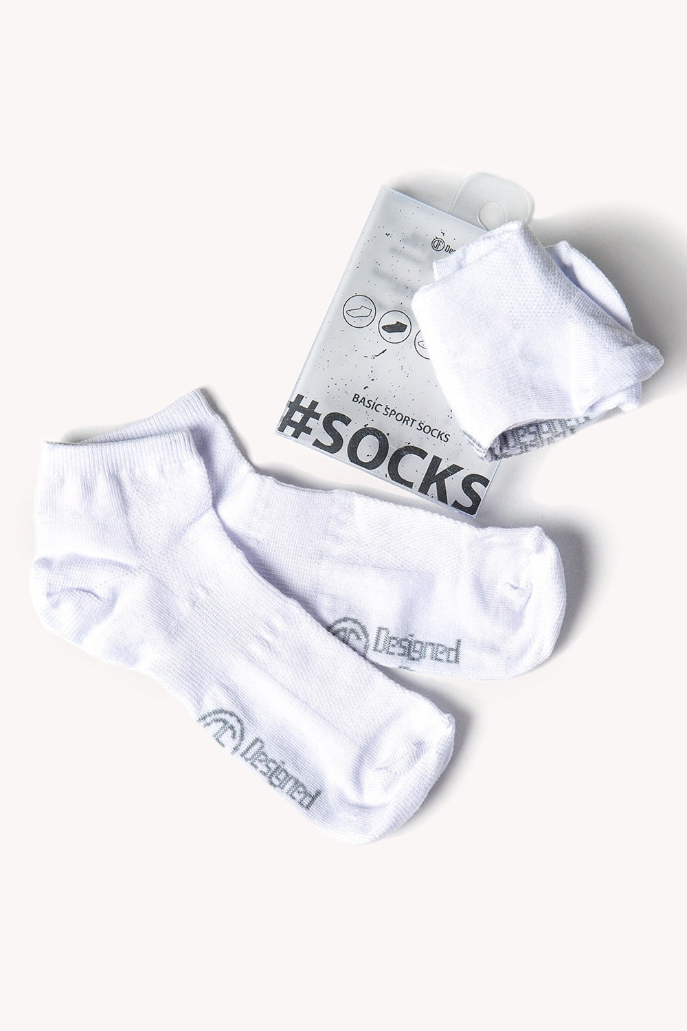 SPORT SOCKS DF WHITE 2 PAIRS